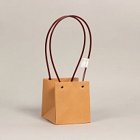 Пакет для цветов 12*12*13см крафт