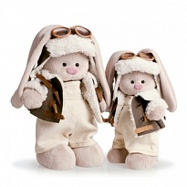 Мягкая игрушка Зайка Ми в куртке пилот (малый) h25 см