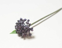 Ягоды ветка искусственная h25см фиолетовый