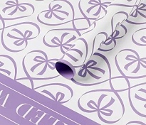 Пленка матовая 57*57см "Вдохновленная любовью" 20 листов сиреневый