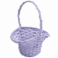 Корзина (ива) d24*h20*hh31см овал сиреневый