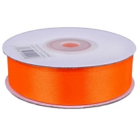 Лента атласная 12мм*25ярд оранжевый 
