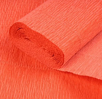 Бумага гофрированная оранжевый №17/Е6, 180г/м2, 50*250см