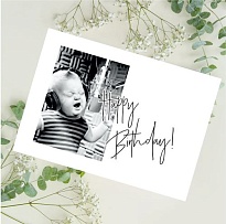 Открытка Happy Birthday! 7*10см 5шт