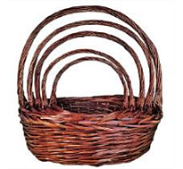 Корзина (ива) d30*20*h10*hh30см овал коричневый