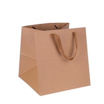 Пакет подарочный крафт 25*25*25см 