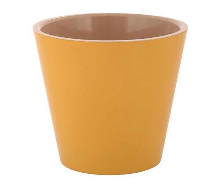 Горшок London d28 h25,3см 10,5л с вкладкой пластик спелая груша