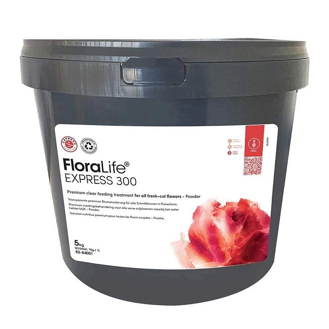 FloraLife Подкормка порошок д/срез. цветов Express 300, ведерко 2кг 