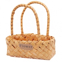 Корзина (секвойя) d24*14,5*h9*hh25см овал натуральный 