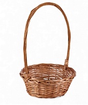 Корзина (ива) d29*h12*hh47см круг коричневый