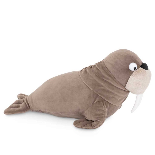 Мягкая игрушка Морж h50см коричневый
