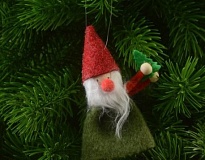 Елочные игрушки Гном h14.5см