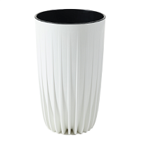 Кашпо Lamela Mira высокая d30 h51,5см 12,5л с вкладкой пластик белый