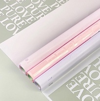 Пленка матовая 60см*10м 50мкр Pure Love глициния