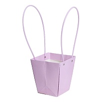 Пакет для цветов 9*13*15см сиреневый нежный