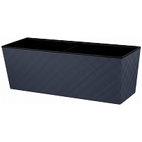 Ящик балконный Manhattan Cube 60.1*14.8 h14.3см 12,6л с вкладкой пластик вулканический серый