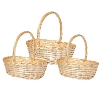 Корзина (ива) d47*37*h16*hh41см овал натуральный