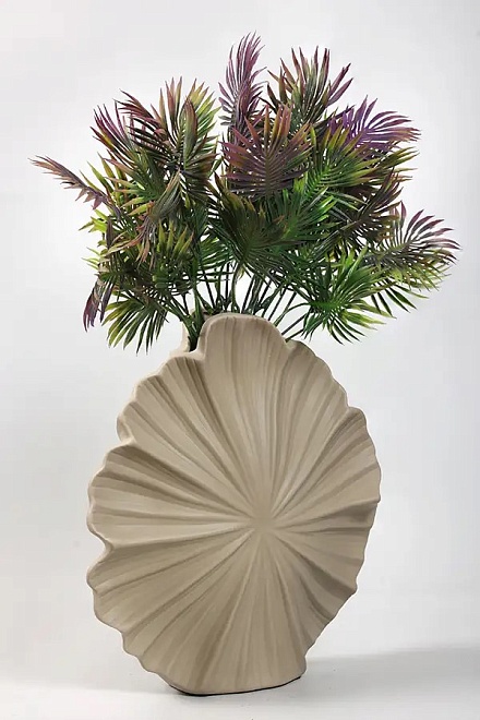 Ваза декоративная h29,5см керамика бежевый