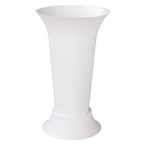 Ваза d18,5*h31см малая гладкая белый