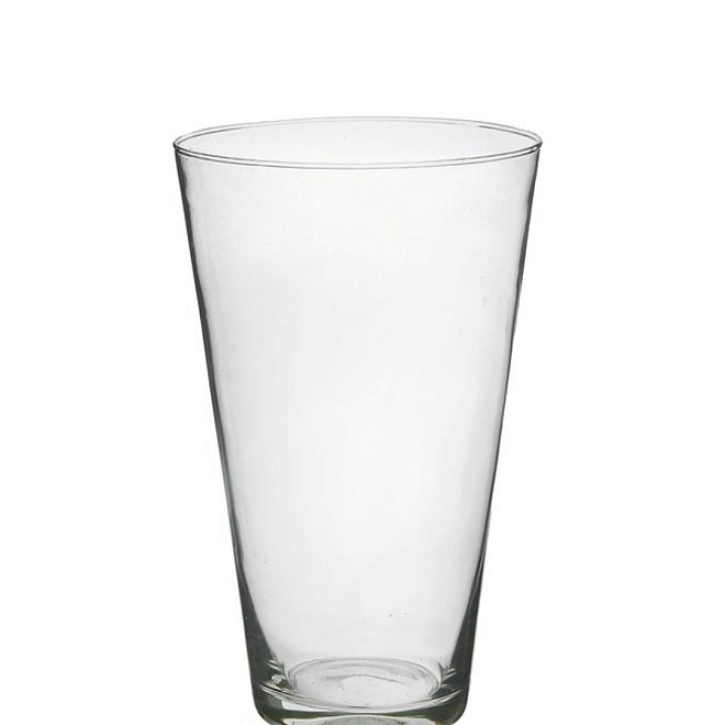 Ваза из стекла Коническая средняя-2 d15*9*h24см 2,23л