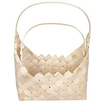 Корзина (секвойя) d23*15*h13*hh30,5см сумка светло-натуральный
