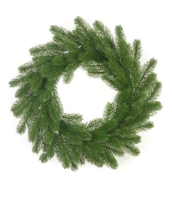 Венок искусственный еловый d47см зеленый