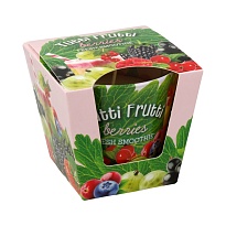 Свеча в стакане Bartek, 115г аромат Тутти-фрутти