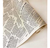 Бумага крафт 60см*10м 70г/м2 Газета черная