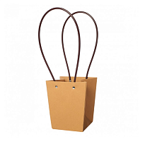 Пакет для цветов 9*13*15см крафт