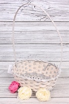 Корзина (бамбук) d25*19,5*h10*hh45см овал серый