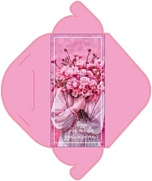 Конверт для денег сборный "Будь счастлива", 8*17см, 5шт