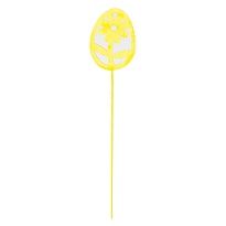 Вставка Яйцо Пасхальное 8*h30см желтый