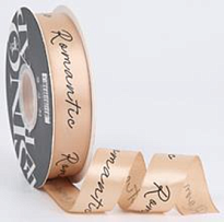 Лента полиэстер 25мм*35ярд Романтик кремовый