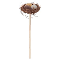 Вставка Пасхальная Гнездо с яйцами 5*5 h22см 