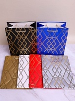 Пакет подарочный 18*23*10см микс