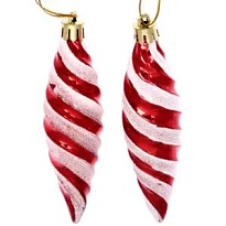 Елочные игрушки Сосульки Таинственное очарования 10см 2шт красный