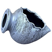 Кашпо уличное Амфора лежащая мини 20см керамика джинс