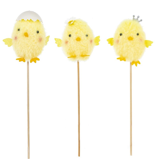 Вставка Цыпленок 7*6 h25см микс