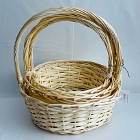 Корзина (ива) d28*h21*hh28см круг натуральный