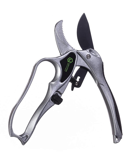 Секатор 20*3см алюминиевый корпус с храповым механизмом