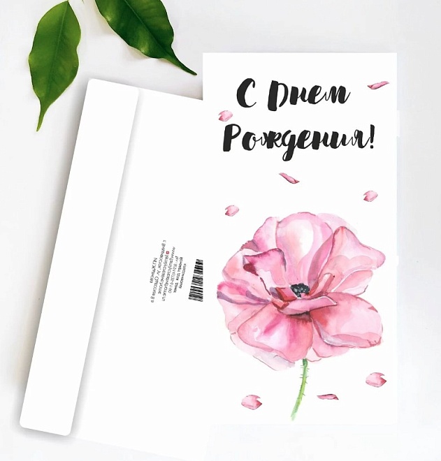 Конверт для денег С Днем Рождения! 19*10см