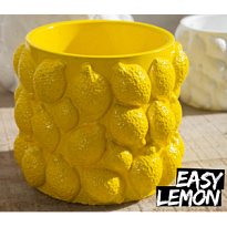 Кашпо Classico Lemon gelb d14.5 h12см керамика желтый