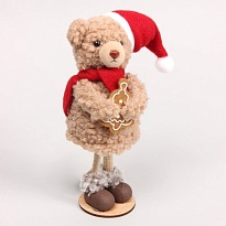 Изделие декоративное Мишка h17см светло-коричневый