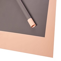 Пленка матовая 60*60см Дуэт 10 листов розовый серый