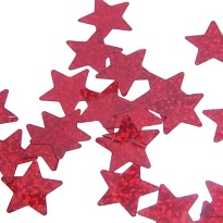 Конфетти Звездочки голограмма 15г красный
