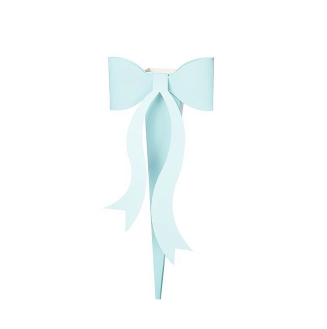 Пакет для цветов Бант 5,5 h35см 10шт/уп голубой