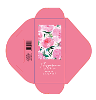 Конверт для денег сборный "Поздравляем", 8*17см, 5шт