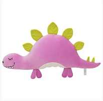 Мягкая игрушка-подушка KULT, Стегозавр, h70см, светло-фиолетовый 