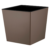 Кашпо London Cube 30,1*30,1 h31,5см 22л с вкладкой пластик французский платан 