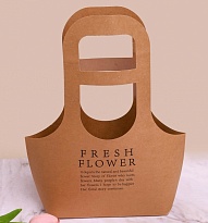 Пакет для цветов Плайм 22*10 h40см крафт